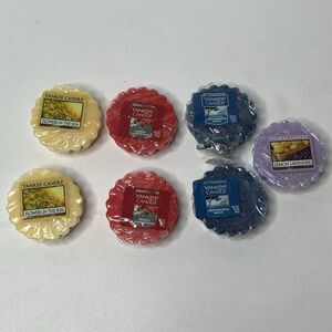 Lot 7 Yankee Candles Wax Melts Flowers Countryside Mediterranean Lemon Lavender